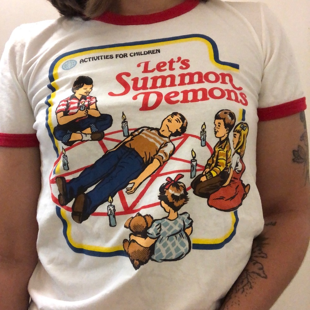 Let’s Summon Demons ringer tee